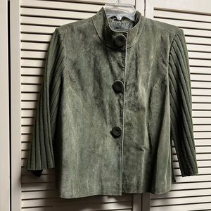 Coldwater creek jacket. Green. Petite large. Great jacket for the holidays.